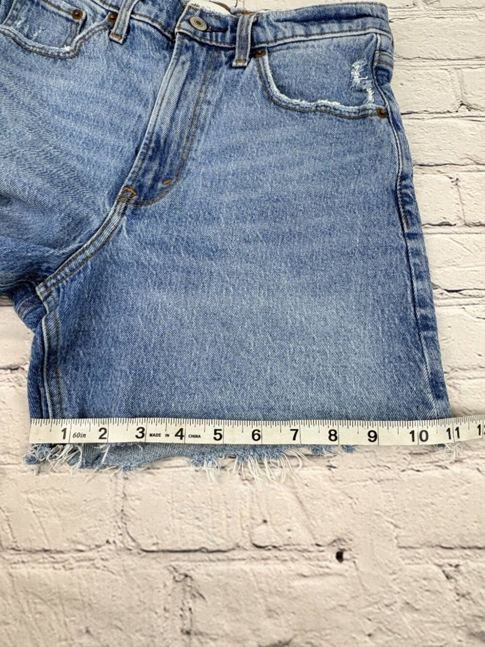 Abercrombie & Fitch Light Blue Denim Jean Shorts - Picture 9 of 9